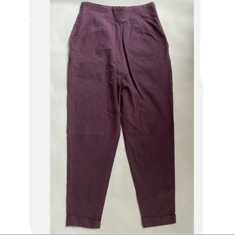 Vintage Esprit Pants - Size 7/8 Cotton Purple Pants High-waisted